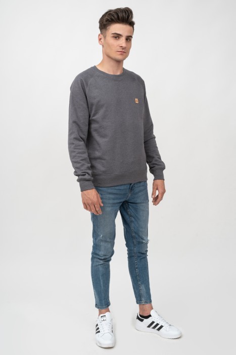 bluza z recyklingu szara