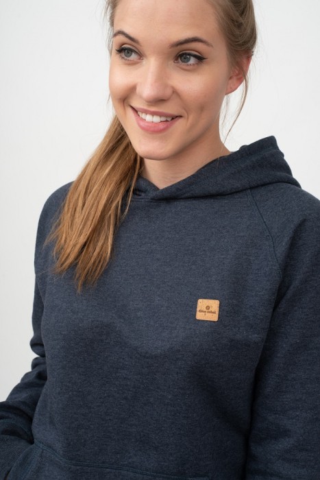 granatowa bluza z recyklingu damska