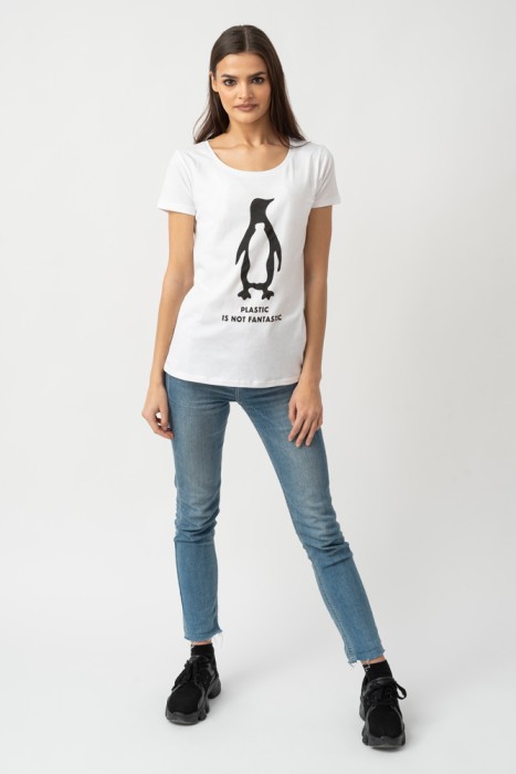 koszulka bawełna organiczna GOTS tree rebel damski