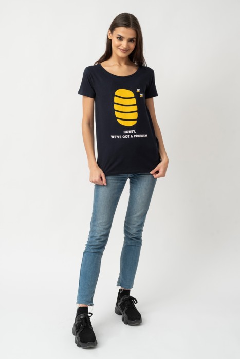 t-shirt bawełna organiczna GOTS tree rebel damski