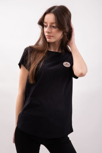 koszulka z bawełny organicznej czarna