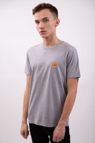 koszulka z bawełny organicznej szara