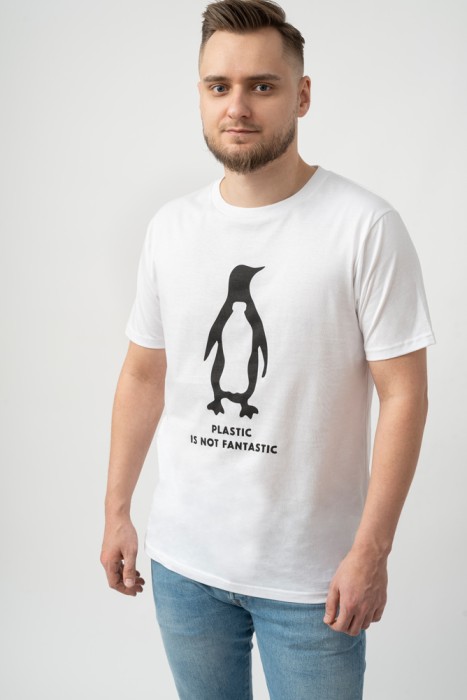 koszulka męska bawełna organiczna GOTS biała