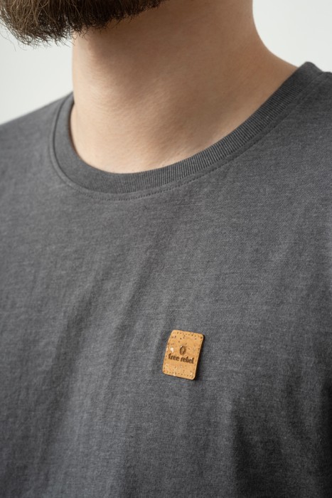 koszulka męska szary melanż z recyklingu
