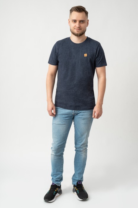 koszulka męska z recyklingu granatowa