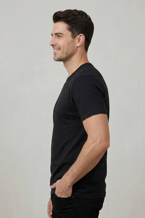 czarna koszulka wiskoza bambusowa męska premium tree rebel 3.png